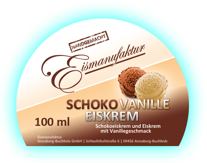Eiskrem Schoko/Vanille 100 ml